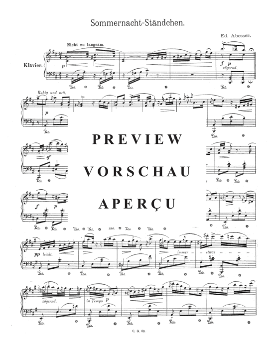 Product gallery: Page 2 of 3 Sommernacht-Ständchen , , Piano Solo