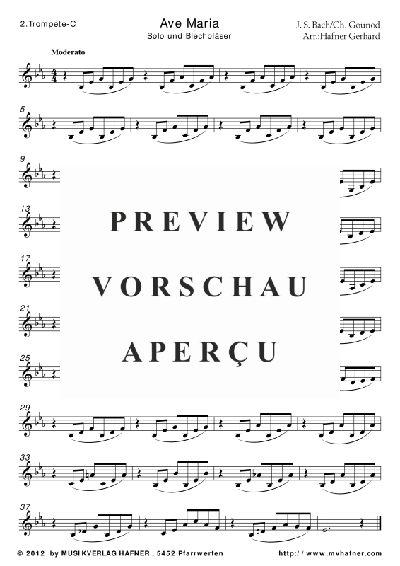 Produktgalerie: Seite 10 von 11 Ave Maria, , (Blechbläser Quintett)