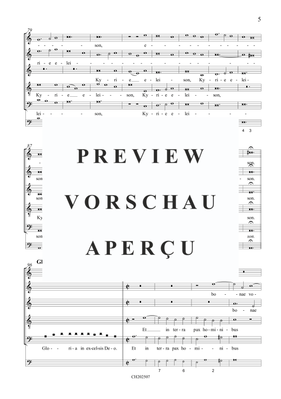 Produktgalerie: Seite 6 von 11 Missa brevis (Klassiker der Chormusik), , Gemischter Chor 5-stimmig und BC