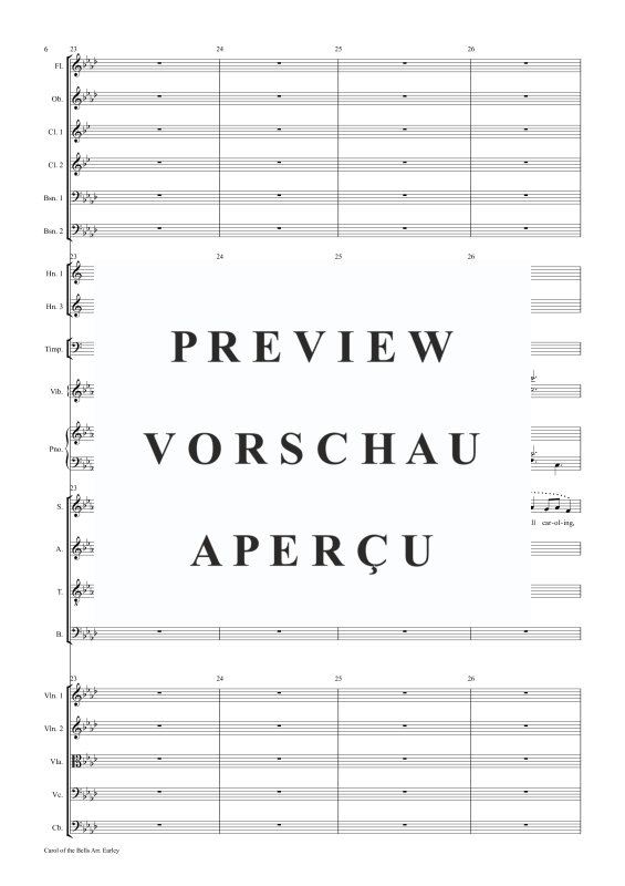 Produktgalerie: Seite 7 von 11 Carol of the Bells, , Gemischter Chor, Klavier und Kammerorchester
