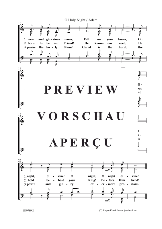 Product gallery: Page 3 of 3 O Holy Night , , (mixed choir)
