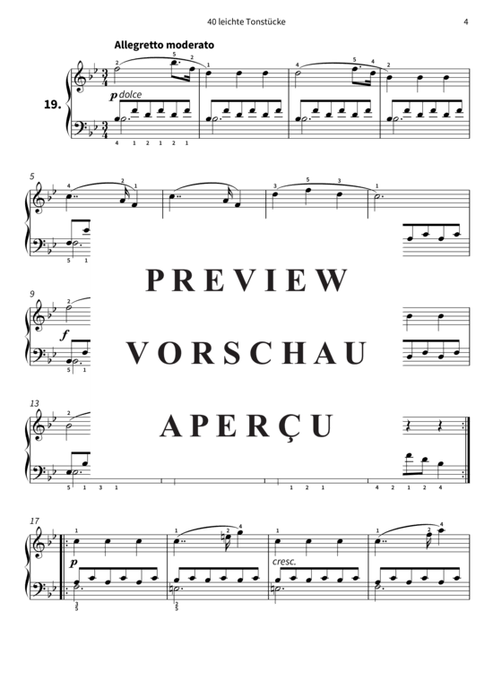 Product gallery: Page 7 of 10 40 leichte Tonstücke - op. 803, Werke 17 - 20 , , Piano Solo