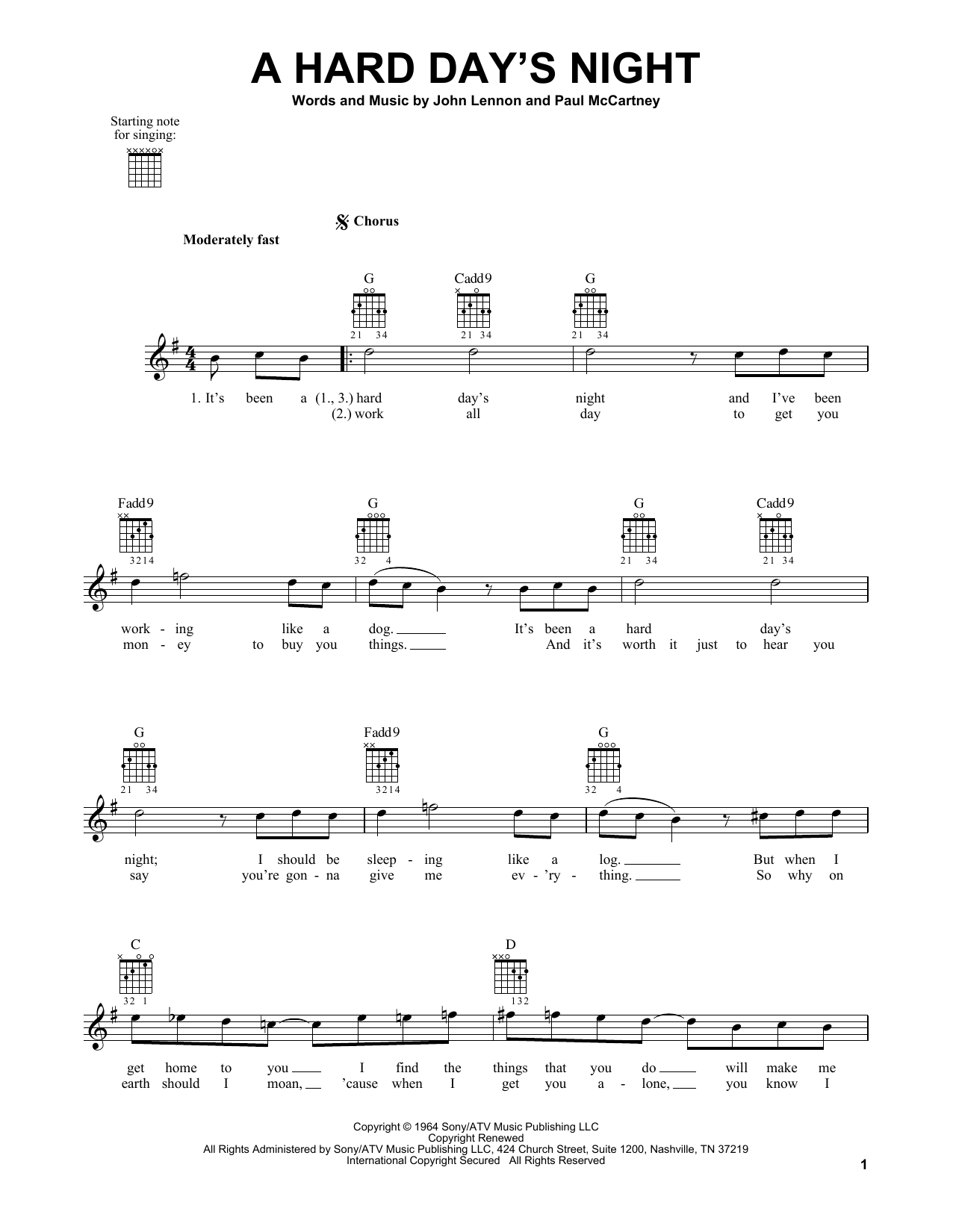 Produktbild zu: A Hard Day's Night
