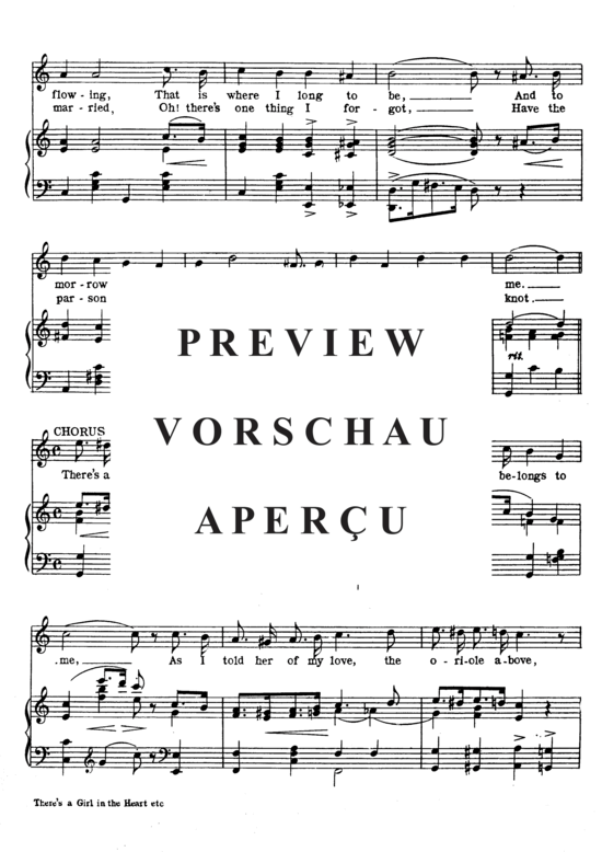Produktgalerie: Seite 4 von 8 There's A Girl In The Heart Of Maryland (With A Heart That Belongs To Me) , Popular Standard, (Klavier und Gesang)