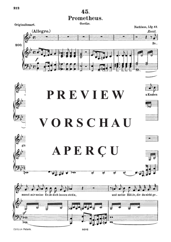 Product gallery: Page 2 of 6 Prometheus D.674, , Medium Voice and Piano