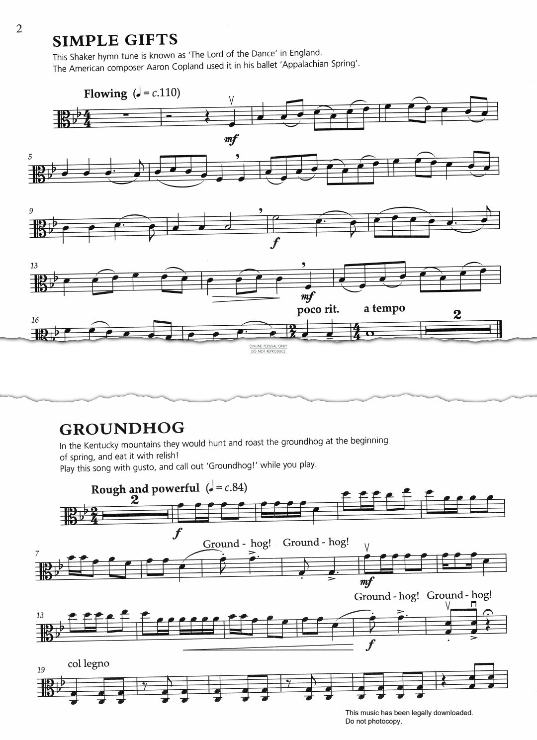 Product gallery: Page 1 of 1 Groundhog (from 'O Shenandoah!'), American Traditional
