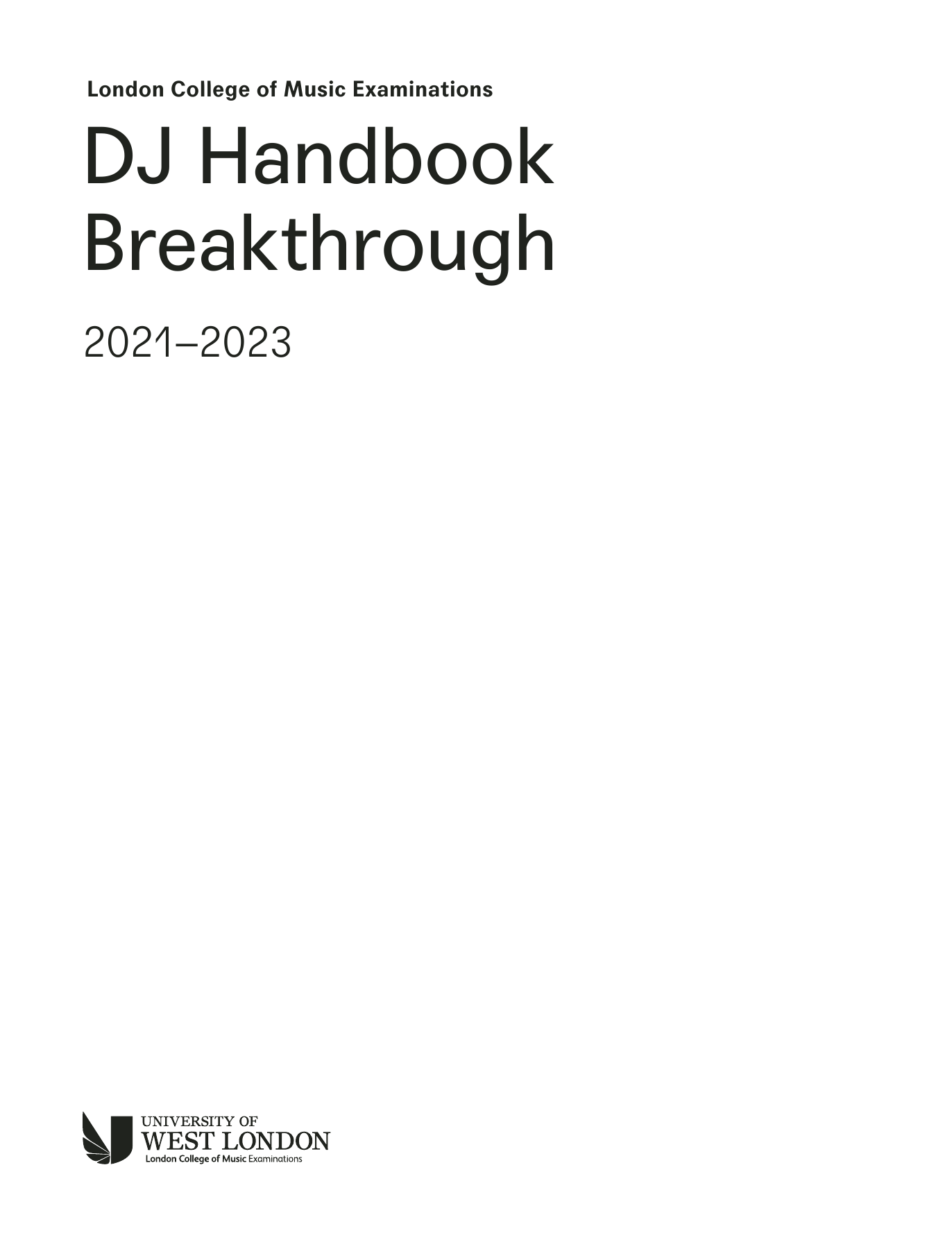 Produktgalerie: Seite 1 von 1 LCME DJ Handbook Breakthrough 2021, LCME