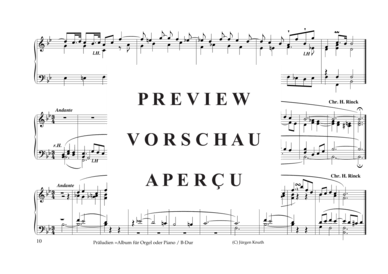 gallery: Präludien =Album für Orgel oder Piano , , (B-Dur)