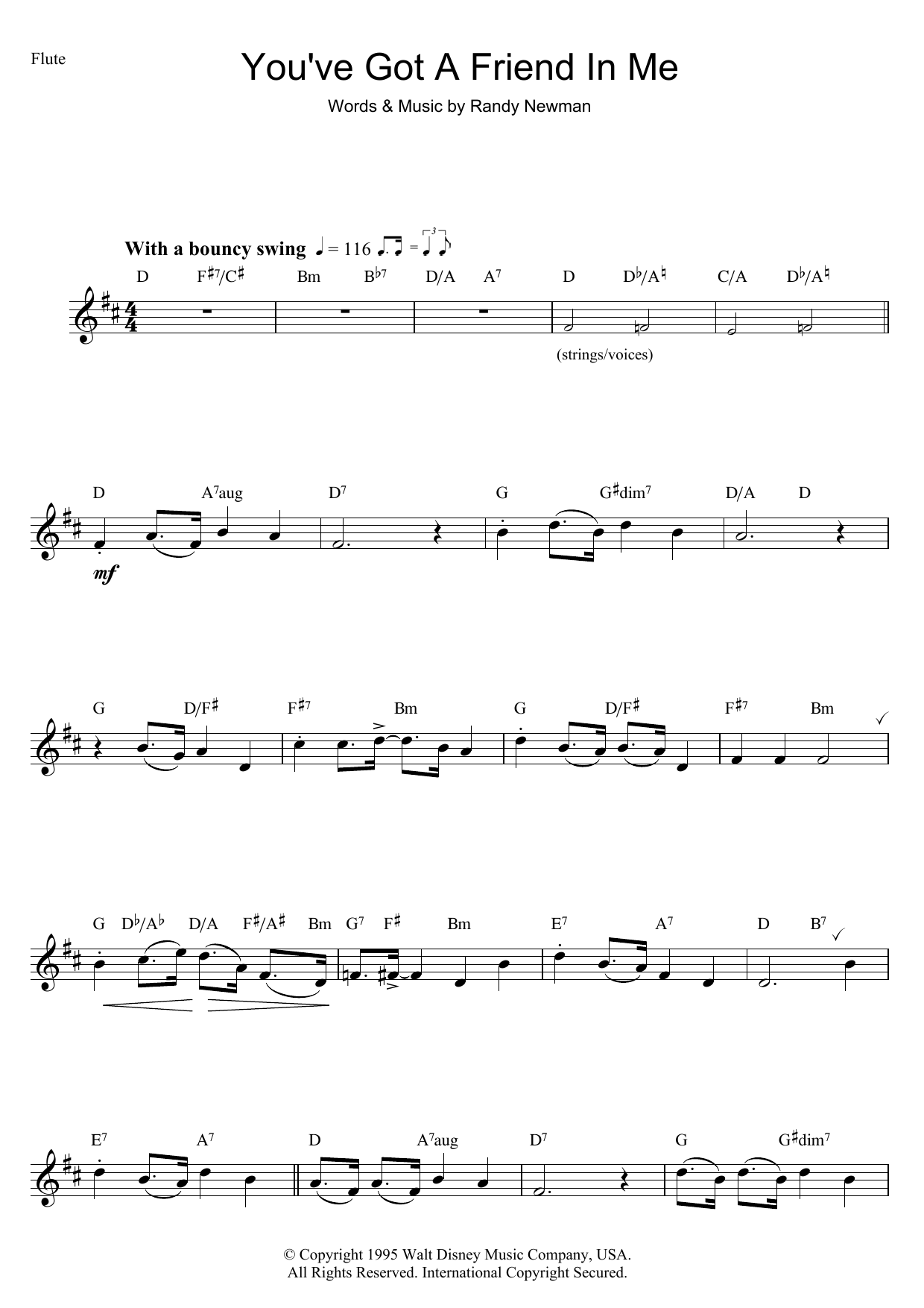 Product gallery: Page 1 of 1 You've Got A Friend In Me (from Toy Story), Randy Newman