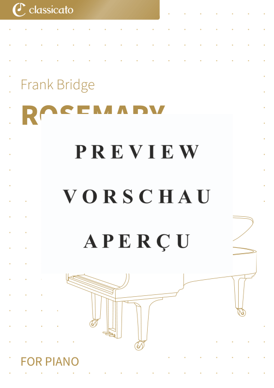 Produktgalerie: Seite 2 von 5 Rosemary - (H.68) simplified version in G major - Warmly lyrical, tender, and wistful, , Klavier Solo