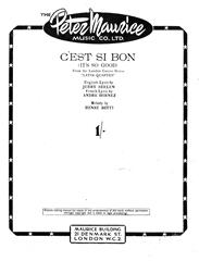 Produktbild zu: C'est Si Bon (from 'Latin Quarter')