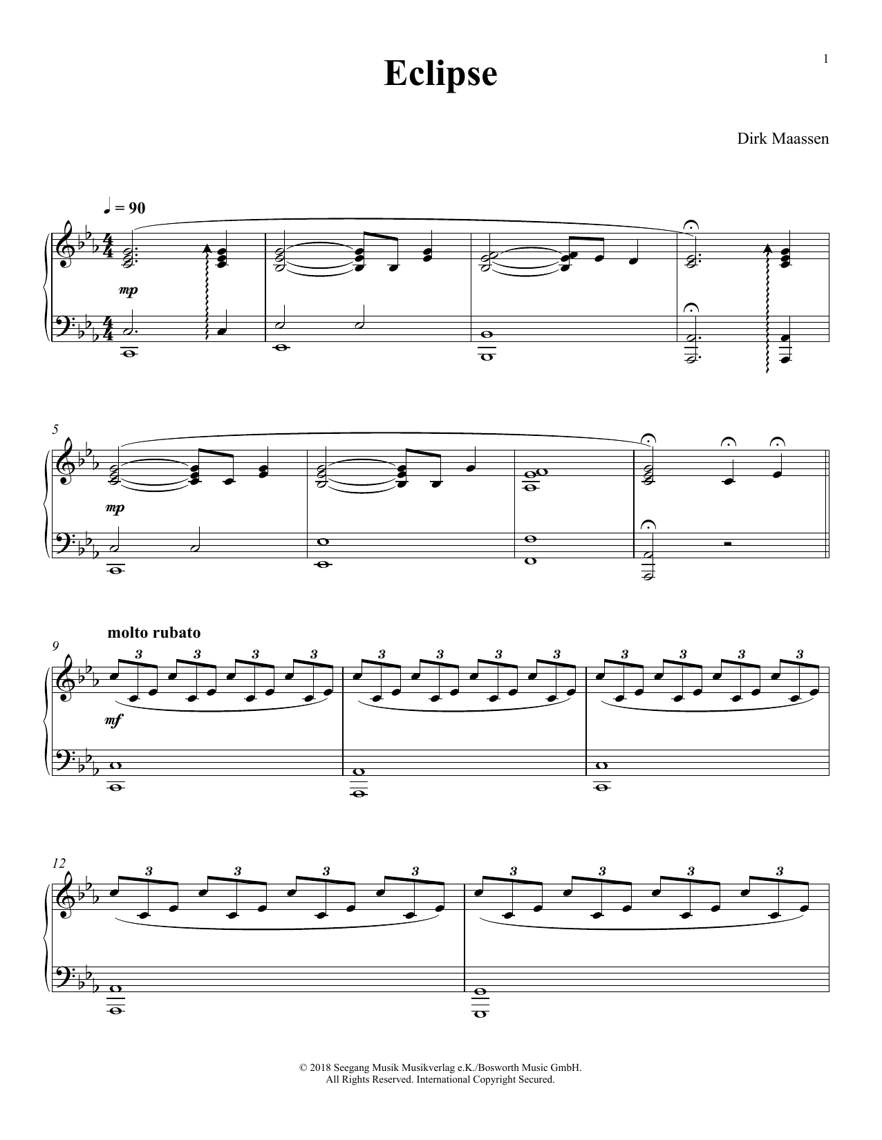 Produktgalerie: Seite 1 von 1 Eclipse, Dirk Maassen, Klavier