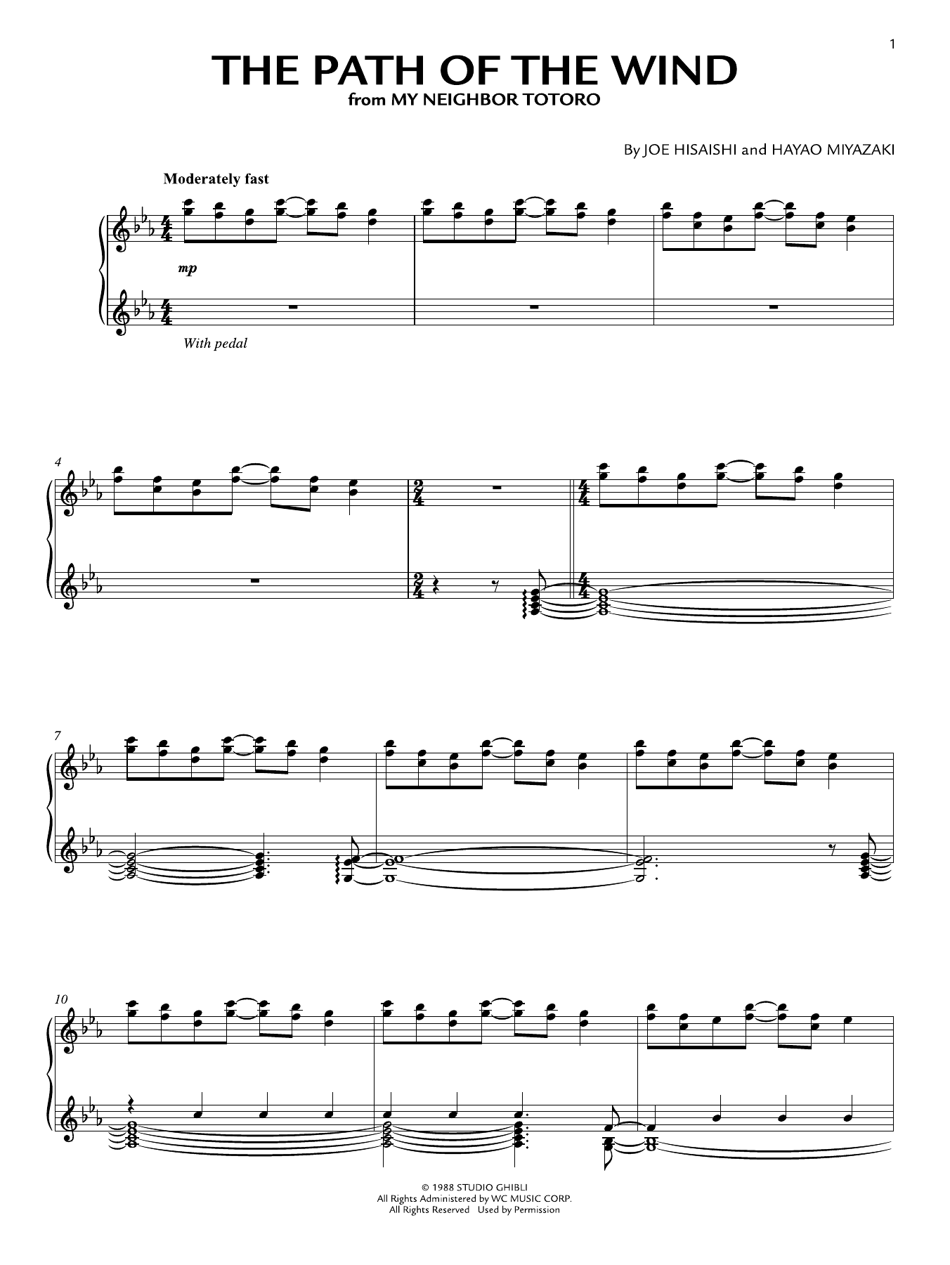 Produktgalerie: Seite 1 von 1 The Path Of The Wind (from My Neighbor Totoro), Joe Hisaishi, Klavier