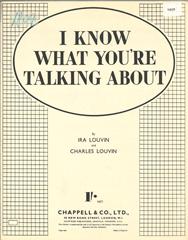 Produktbild zu: I Know What You're Talking About