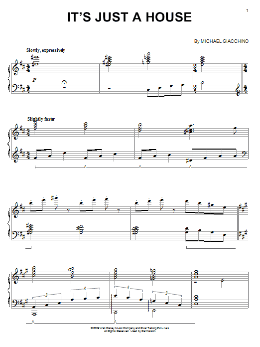 Product gallery: Page 1 of 1 It's Just A House, Michael Giacchino