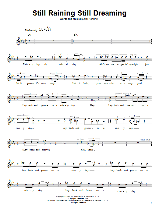 Produktgalerie: Seite 1 von 1 Still Raining Still Dreaming, Jimi Hendrix, Gitarre