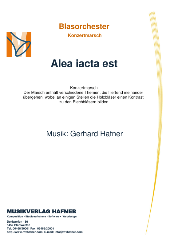 Product picture to: Alea iacta estGerhard Hafner