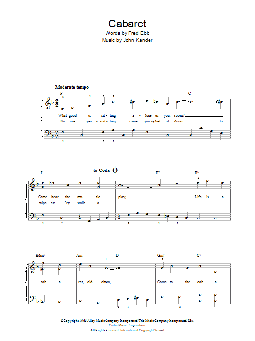 Product picture to: Cabaret (Chorus Only)