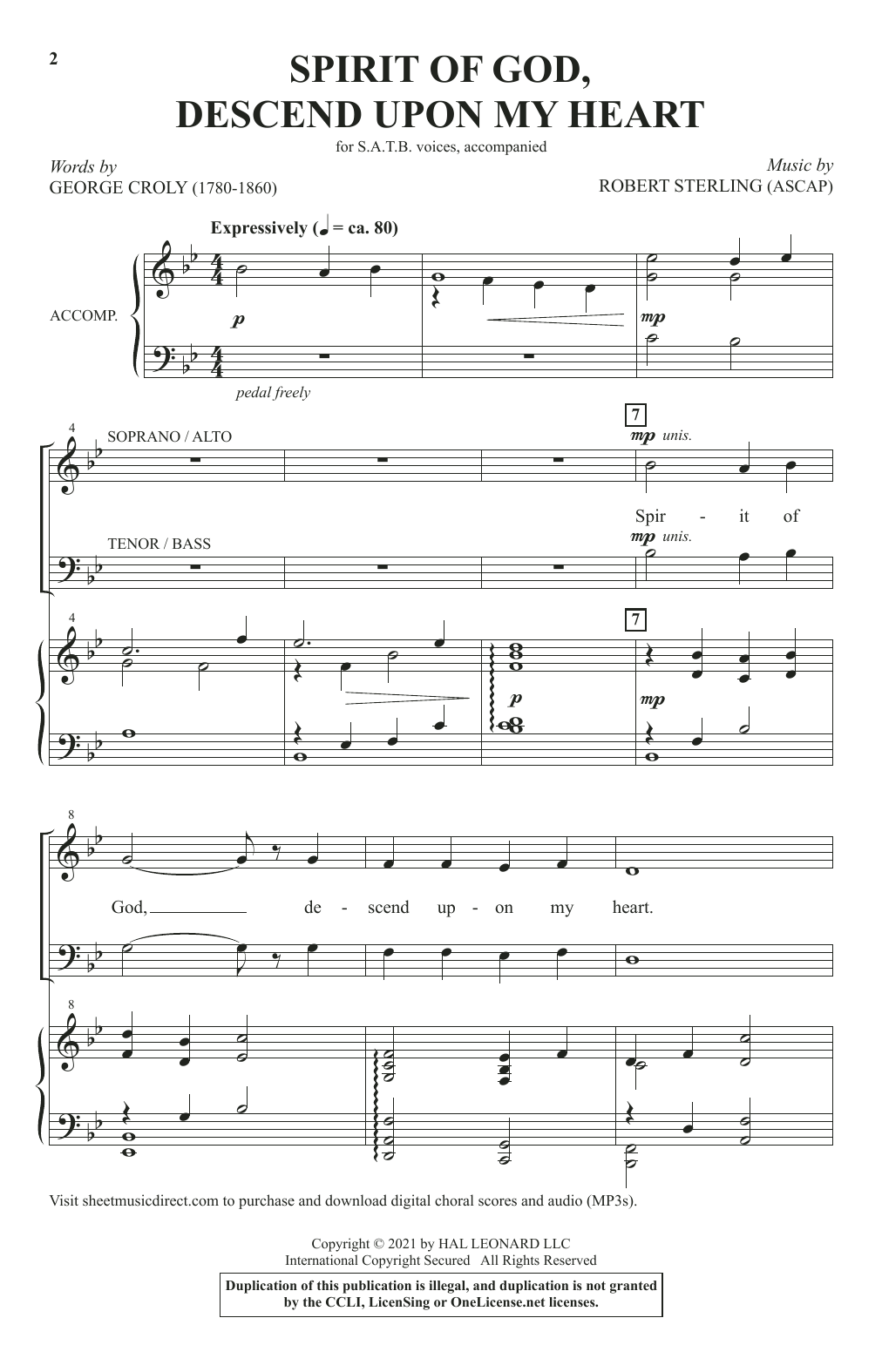 Produktbild zu: Spirit Of God, Descend Upon My Heart