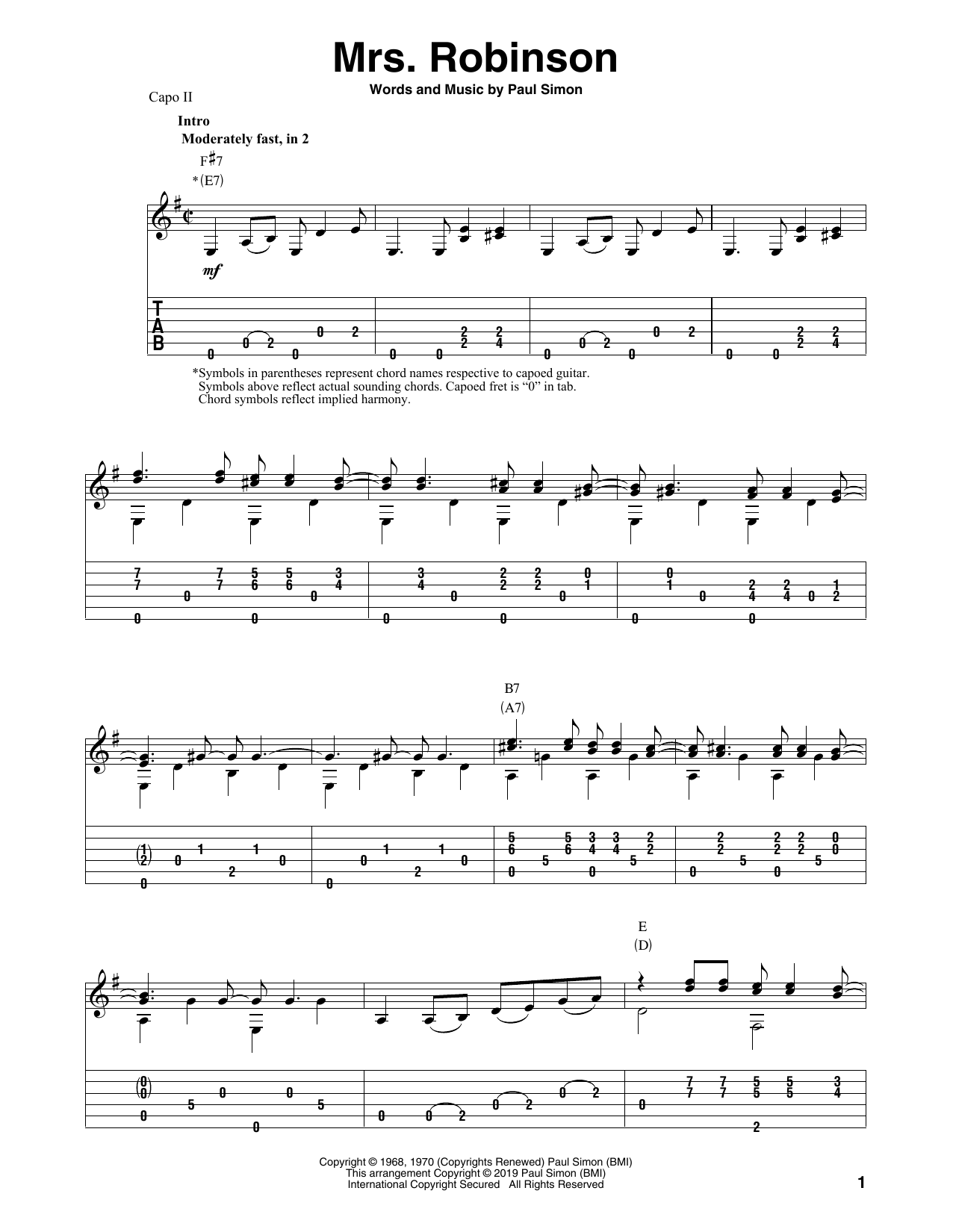 Produktbild zu: Mrs. Robinson (arr. Bill LaFleur)