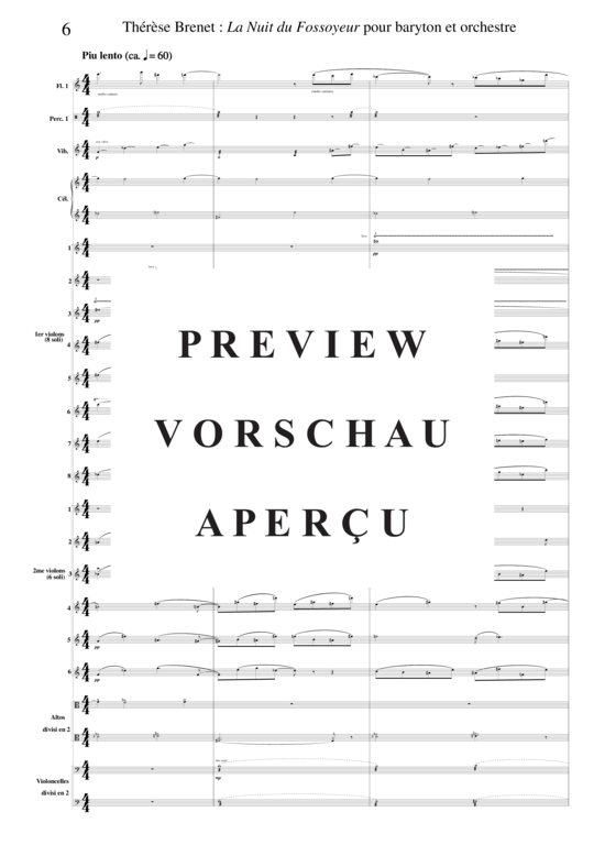 Product gallery: Page 11 of 21 La Nuit du Fossoyeur , , (baritone solo + orchestra)