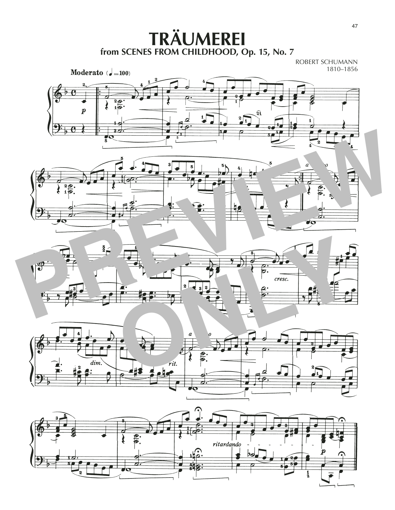 Product picture to: Traumerei (Dreaming), Op. 15, No. 7