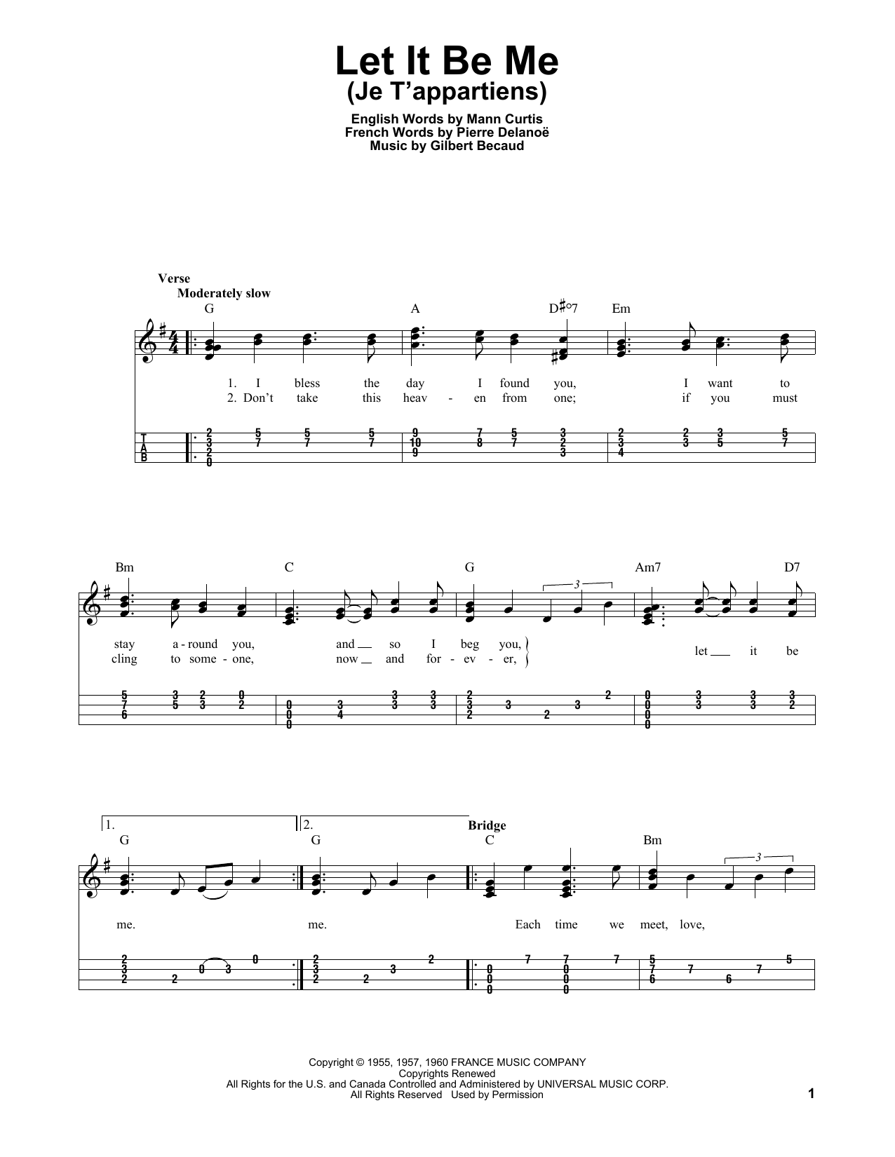Product gallery: Page 1 of 1 Let It Be Me (Je T'appartiens), The Everly Brothers