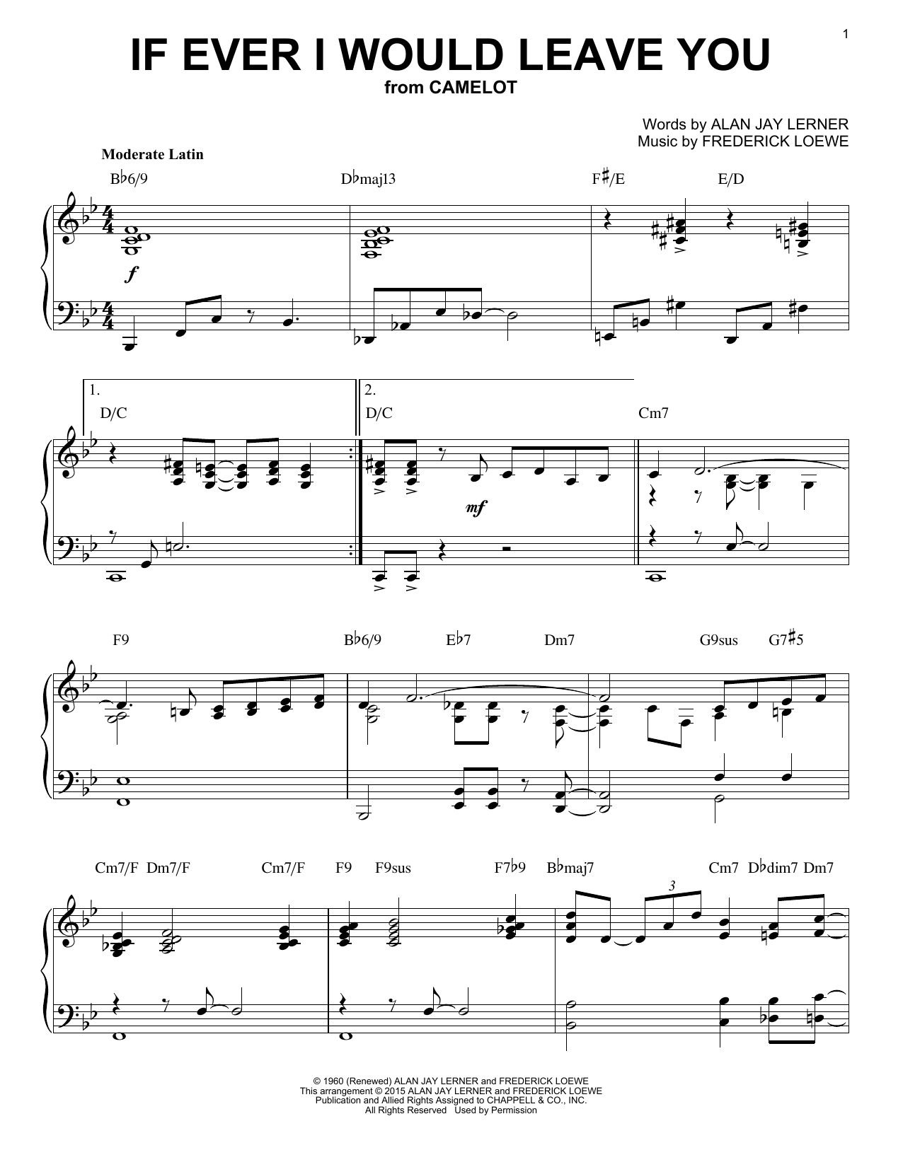 Produktbild zu: If Ever I Would Leave You [Jazz version] (arr. Brent Edstrom)