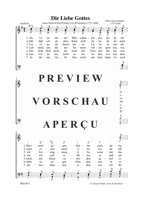 gallery: Die Liebe Gottes, , Gemischter Chor