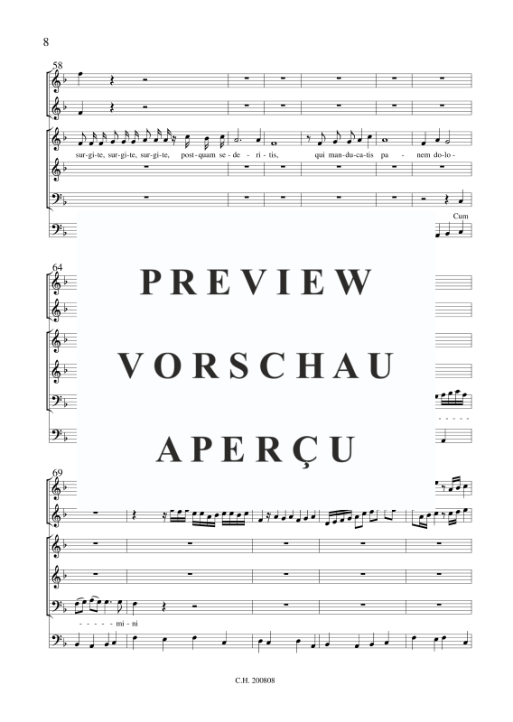 gallery: Nisi Dominus , , (Gemischtes Ensemble SAB, 2x Violine und BC)