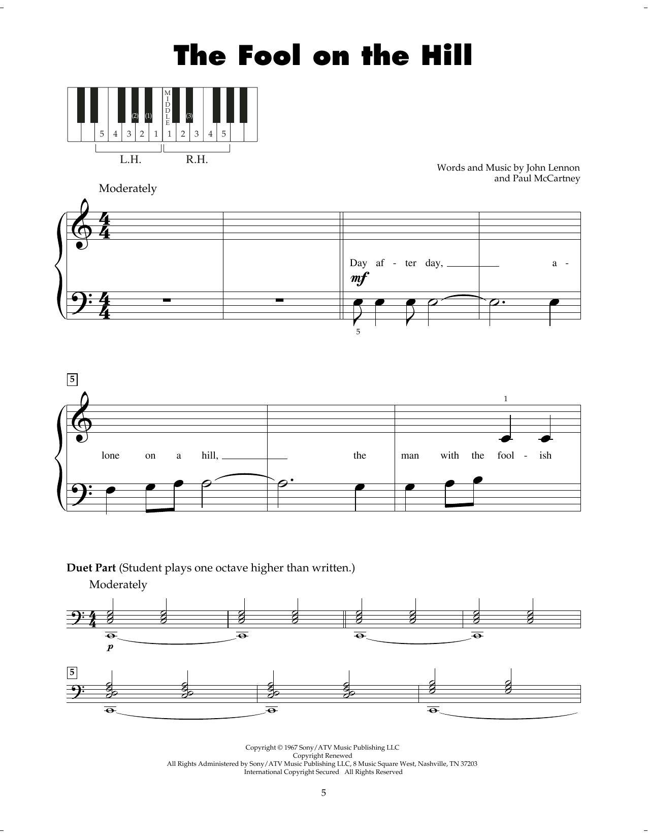 Product gallery: Page 1 of 1 The Fool On The Hill, The Beatles