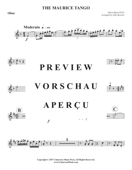 Product gallery: Page 11 of 21 The Maurice Tango (1912) , , Woodwind Ensemble