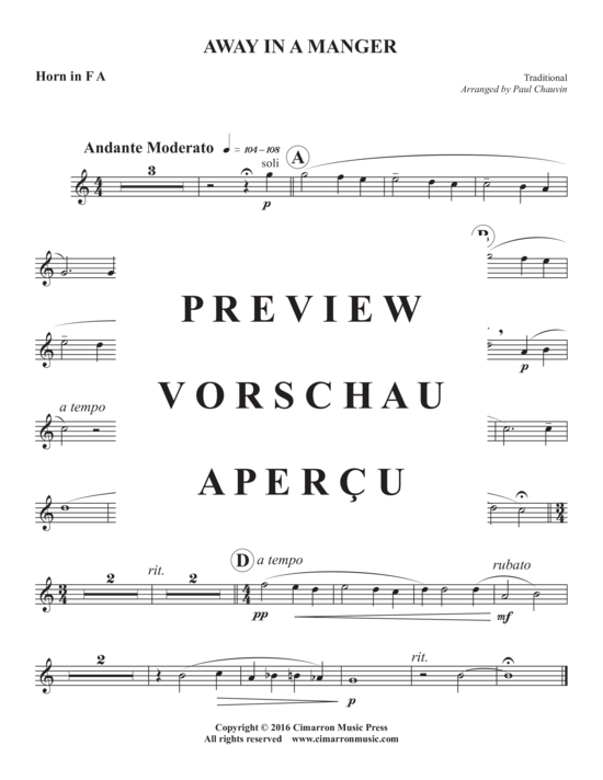 Produktgalerie: Seite 8 von 15 Away In A Manger , , (Doppeltes Blechbläserquintett)