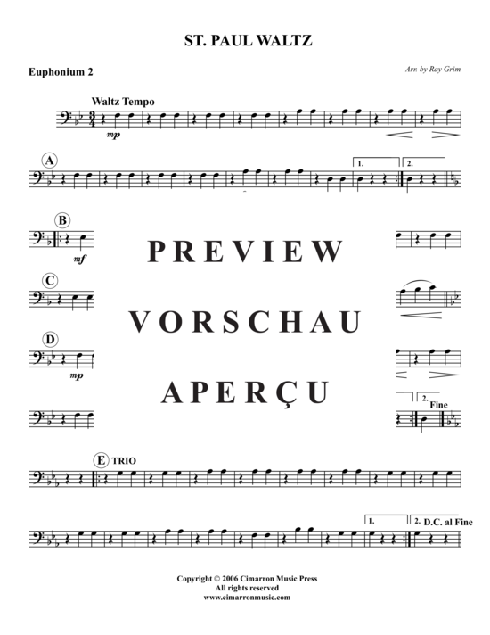 Product gallery: Page 6 of 9 St. Paul Waltz , , (Tuba Quartet: 2x Baritone, 2xTuba)