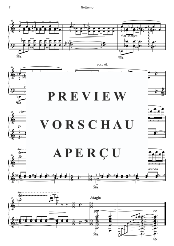 Product gallery: Page 9 of 9 Notturno, , Piano Solo