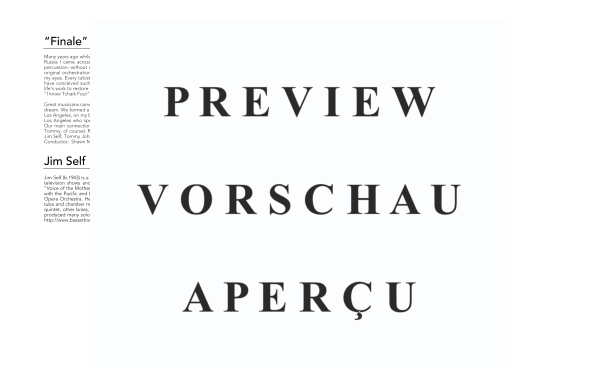 Produktgalerie: Seite 4 von 11 Finale from Symphony No. 4, , (Tuba Ensemble 6x Tuba und Percussion)