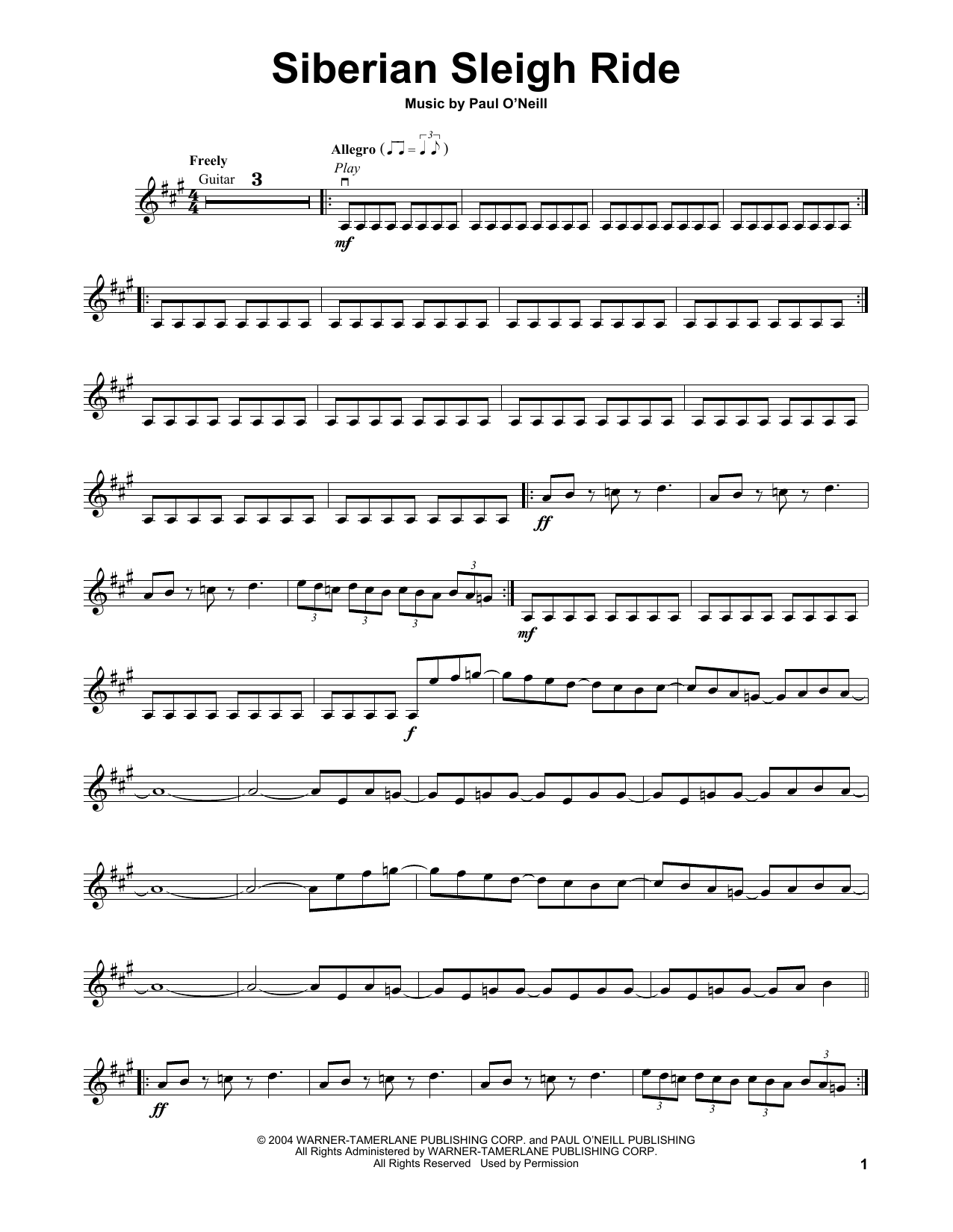Product gallery: Page 1 of 1 Siberian Sleigh Ride, Trans-Siberian Orchestra