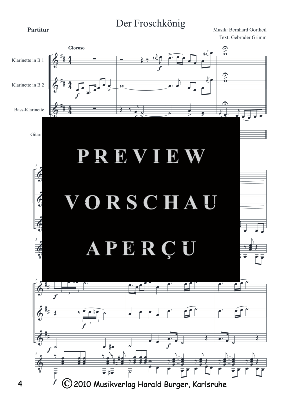 Product gallery: Page 7 of 11 Der Froschkönig (Partitur), , Mixed ensemble wind trio, guitar and speaker