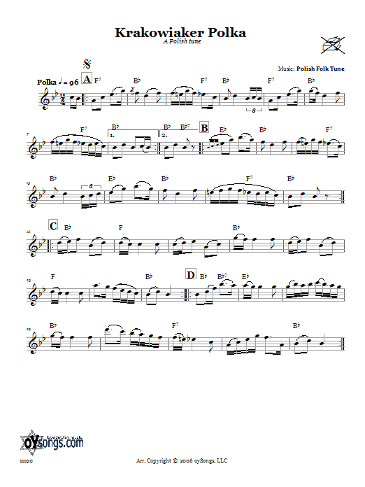 Product gallery: Page 1 of 1 Krakowiaker Polka (A Polish Tune), Folk Tune