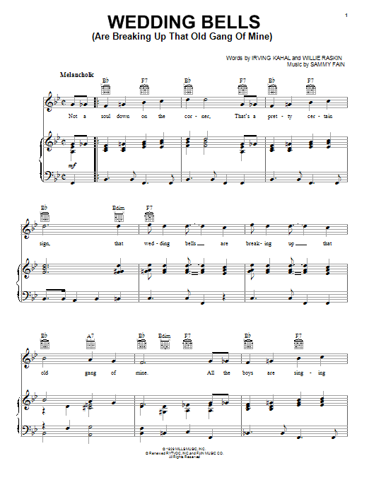 Produktbild zu: Wedding Bells (Are Breaking Up That Old Gang Of Mine)