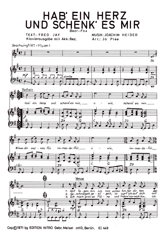 Produktbild zu: Hab ein Herz und schenk es mirHoward Carpendale