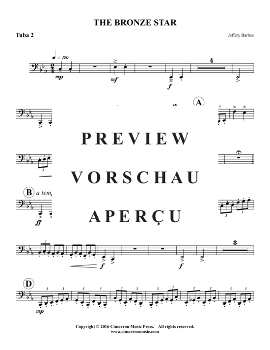 Product gallery: Page 16 of 17 The Bronze Star , , (Tuba quartet EEETT)