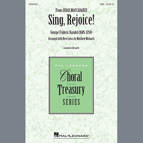 cover: Sing, Rejoice! (from Judas Maccabaeus), Matthew Michaels