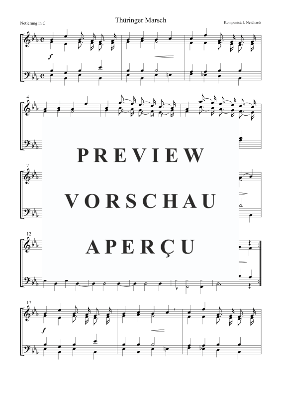 Produktgalerie: Seite 2 von 5 Thüringer Marsch, , Posaunenchor