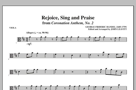 Product picture to: Rejoice, Sing And Praise - Viola