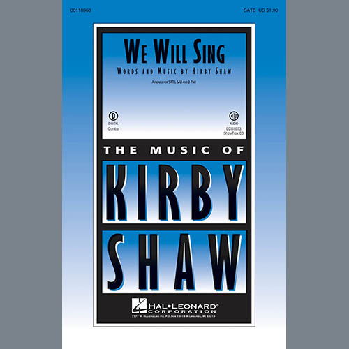 cover: We Will Sing, Kirby Shaw