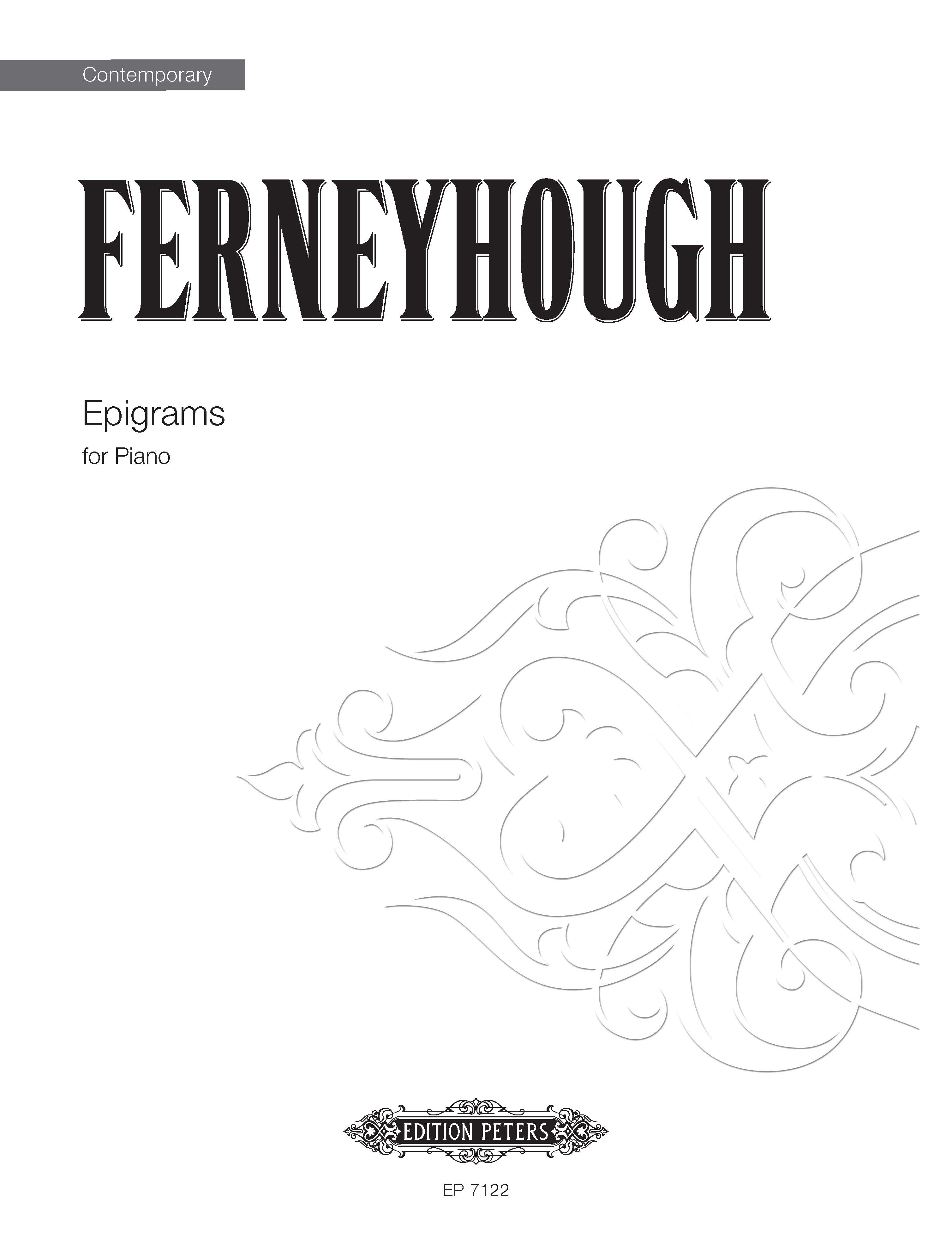 cover: Epigrams, Brian Ferneyhough