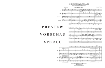 Produktgalerie: Seite 2 von 21 10 Dance Bagatelles , , (Holzbläser-Quintett)