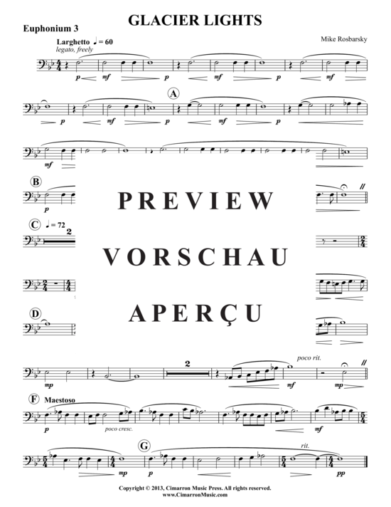 Product gallery: Page 10 of 13 Glacier Lights , , (Tuba Ensemble)