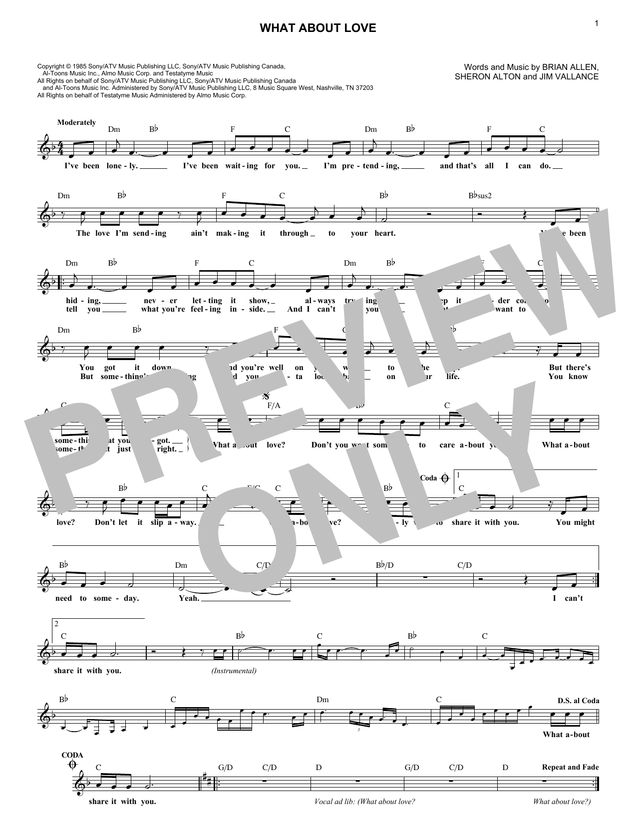 Produktbild zu: What About Love?
